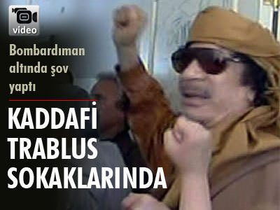 Trablus sokaklarında turladı