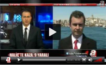 Haliç’te tekne kazası