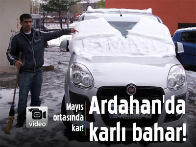 Göle'de mayıs karı!