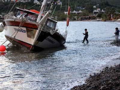 Fırtına Bodrum'u vurdu!