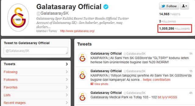 Galatasaray’dan twitter rekoru!