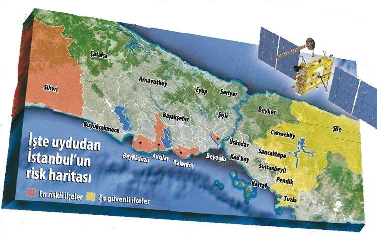 Amerikan uydusundan İstanbul depremi