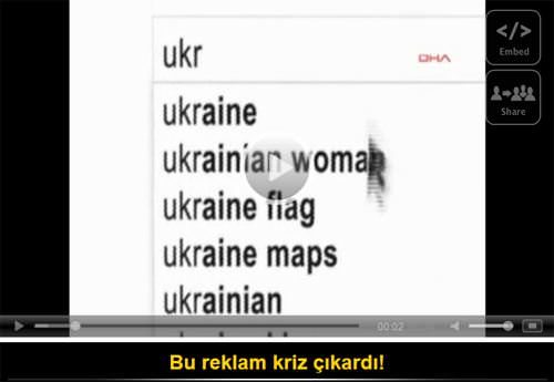 Bu reklam Ukrayna ile Hollanda arasında kriz çıkardı