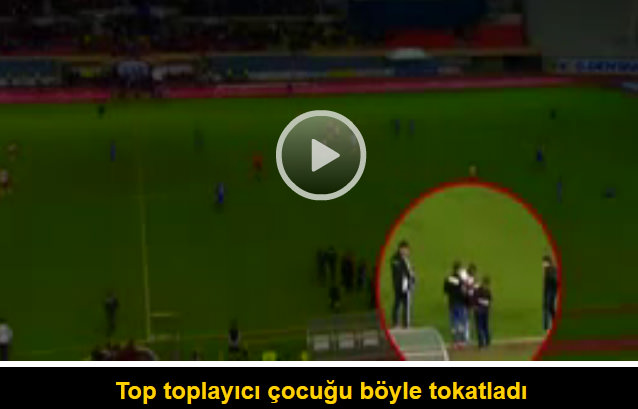 Top toplayıcı çocuğu böyle tokatladı - 1