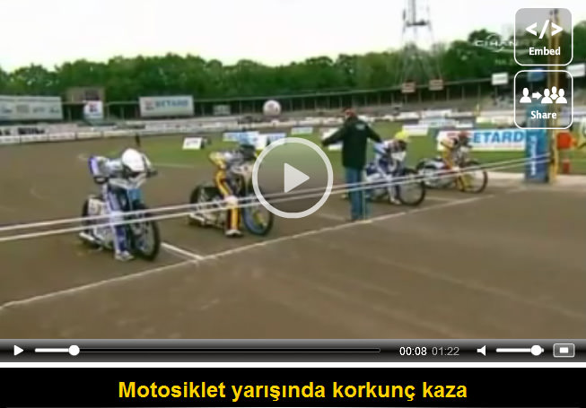 Motosiklet yarışında korkunç kaza: 1 ölü