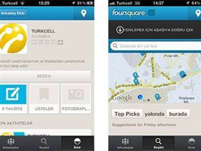 Foursquare artık Türkçe