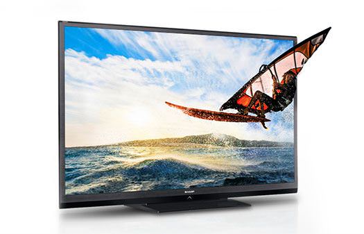 Dünyanın en büyük LED televizyonu Sharp’tan