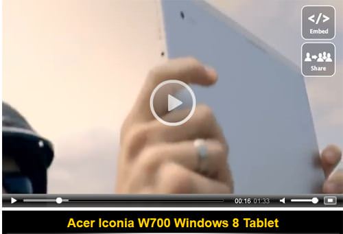 Acer’dan ultra tablet: ICONIA W700