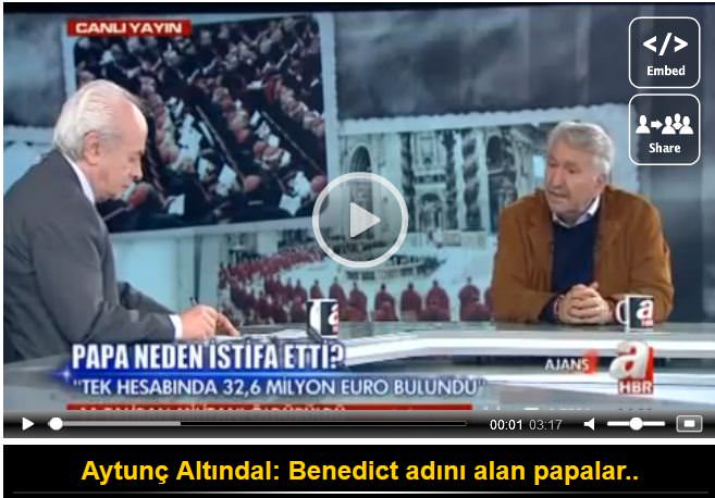 Aytunç Altındal: Benedikt adını alan papalar..