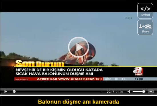 Nevşehir'de balon faciası - 1