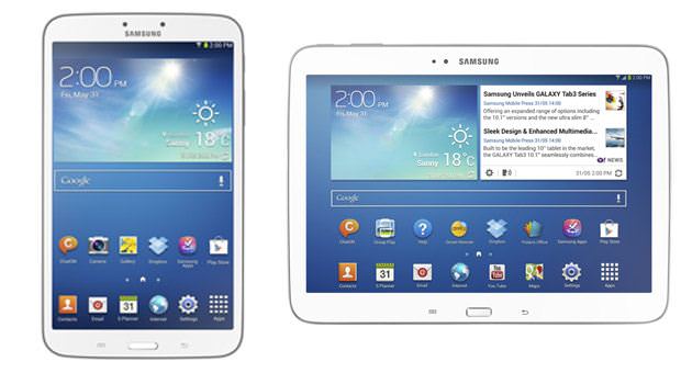Galaxy Tab 3 ailesine iki yeni üye geldi