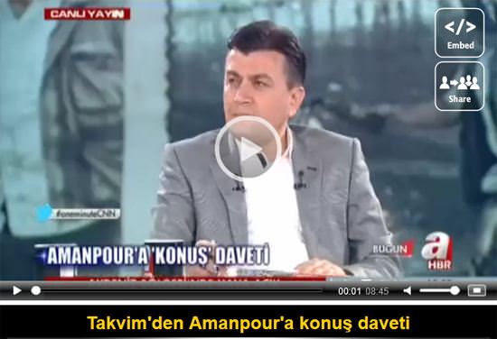 Amanpour hakkında suç duyurusu