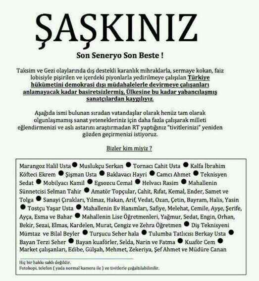 ’Kaygılıyız’ diyen ünlülere karşı ’Şaşkınız’