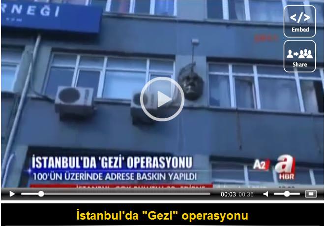 Polisten Gezi Parkı operasyonu