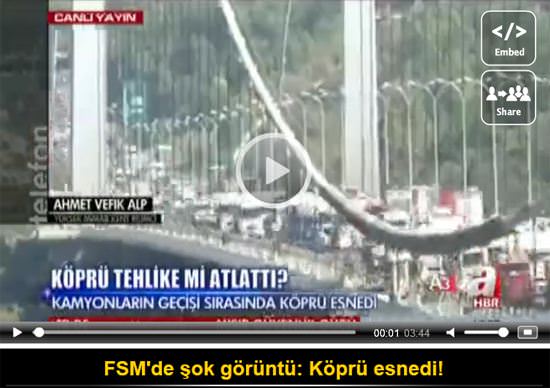 FSM’de şok görüntü: Köprü esnedi!