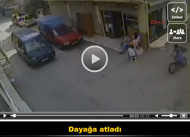 Bisikletli çocuğa çarpan sürücüye meydan dayağı