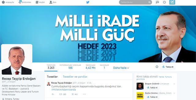 Erdoğan'ın takipçi sayısında büyük artış - 1
