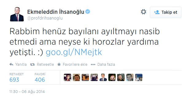 "Ekmeleddin" diye öten horoz - 1