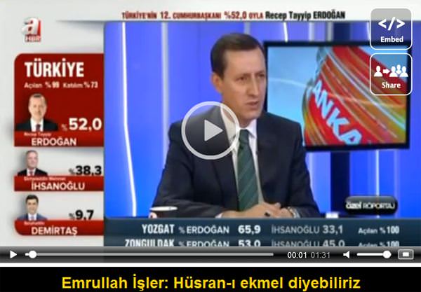 Emrullah İşler: Hüsran-ı ekmel diyebiliriz