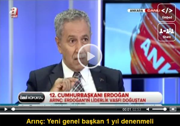 Arınç: 2015'te tekrar iktidar olmamız gerekiyor