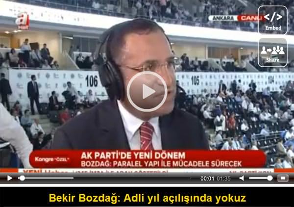 Bekir Bozdağ: Adli yıl açılışında yokuz
