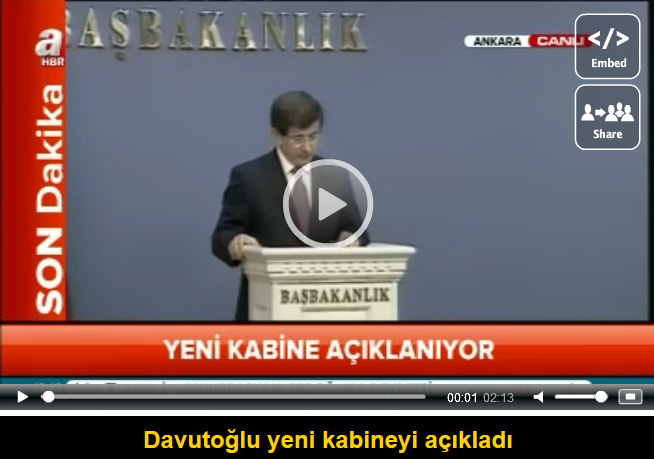 Yeni kabine belli oldu