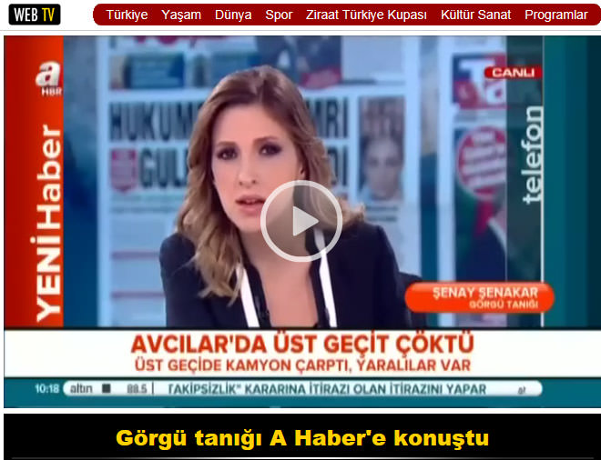 Avcılar’da üst geçit çöktü