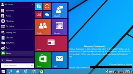Windows 9 işte böyle görünecek