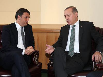 Erdoğan, İtalya Başbakanı Renzi ile görüştü