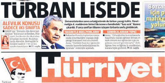 Hürriyet’ten Eski Türkiye manşeti!