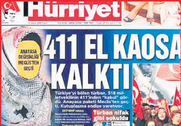 Hürriyet’ten Eski Türkiye manşeti!