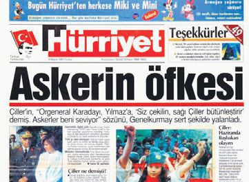 Hürriyet’ten Eski Türkiye manşeti!