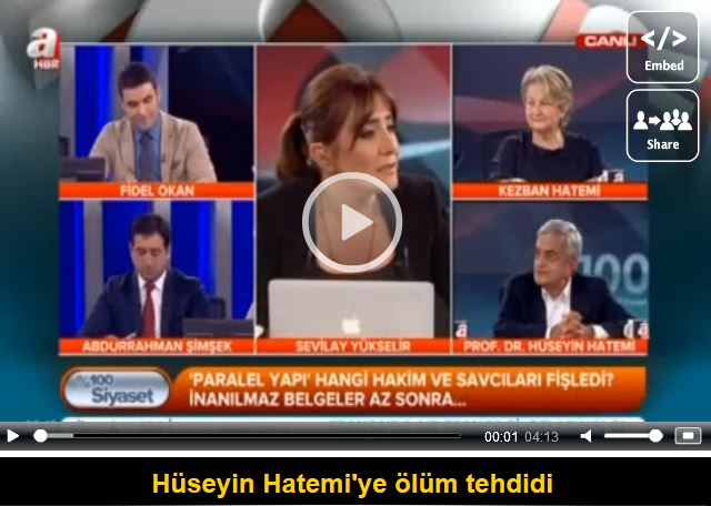 Hüseyin Hatemi'ye ölüm tehdidi