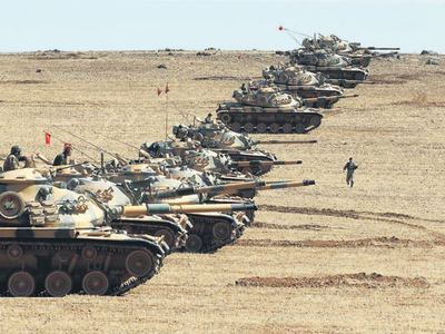 Sınırda tank duvarı