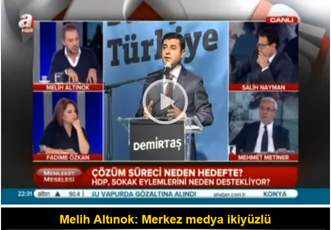 Melih Altınok: Merkez medya ikiyüzlü