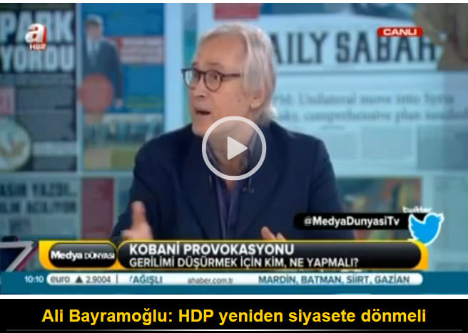 Ali Bayramoğlu: HDP yeniden siyasete dönmeli