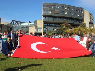 Almanya'da sözde Ermeni soykırımı iddialarına protesto