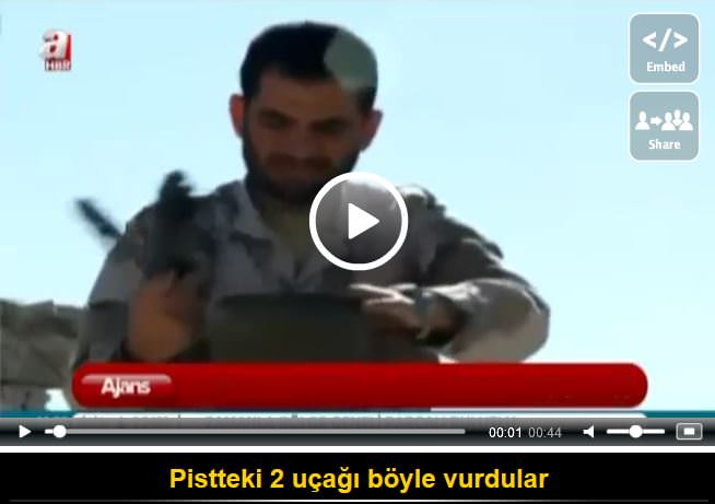 Pistteki 2 uçağı böyle vurdular