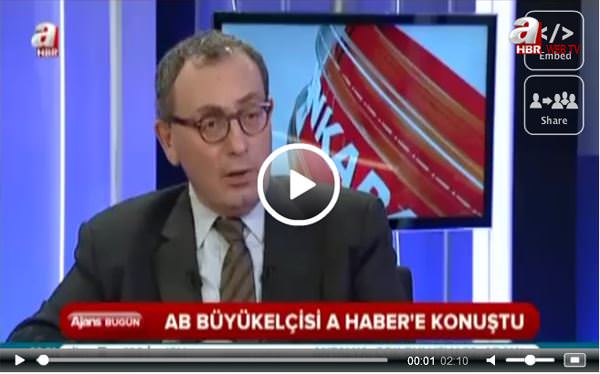 AB Büyükelçisi Manservisi: Vize kaldırılmalı