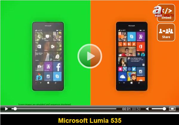 İşte Microsoft markalı ilk telefon: Lumia 535 - 1