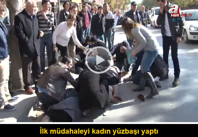 İlk müdahaleyi kadın yüzbaşı yaptı