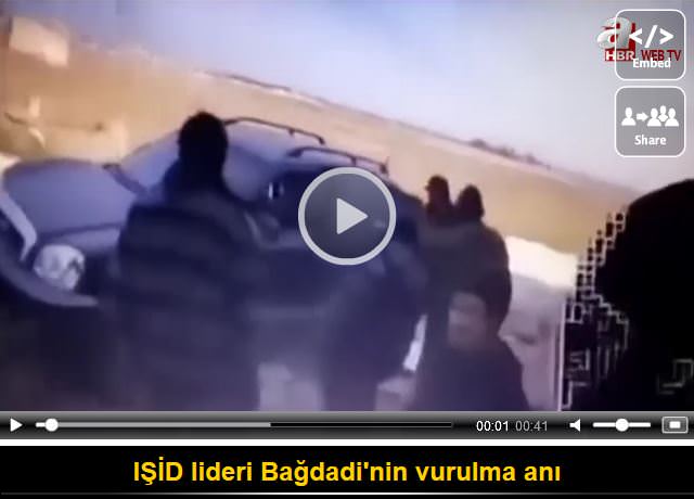 IŞİD lideri Bağdadi'nin vurulma anı