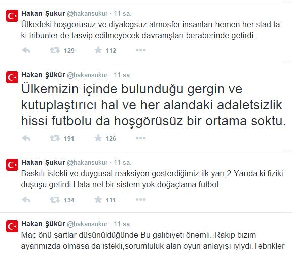 Hakan Şükür futboldaki şiddeti bile siyasete bağladı