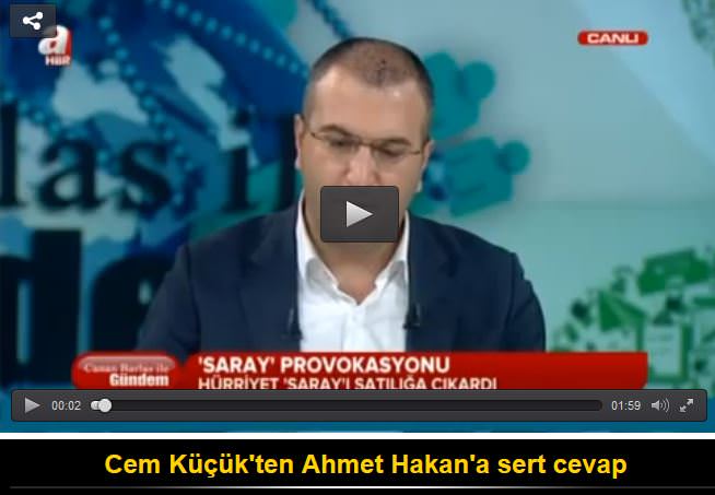 Cem Küçük'ten Ahmet Hakan'a sert cevap
