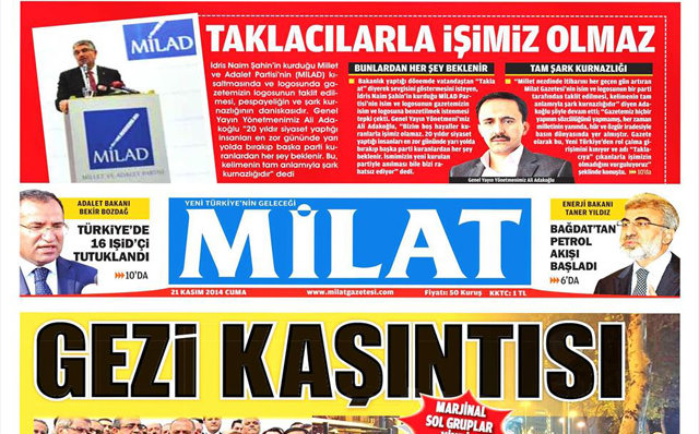 Tuzluk partisinin adı ve logosu Milat gazetesini isyan ettirdi - 1