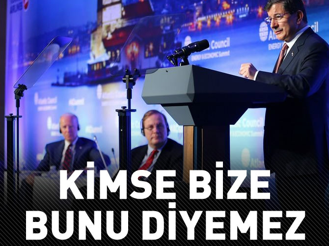 Davutoğlu: Kimse bize bunu diyemez