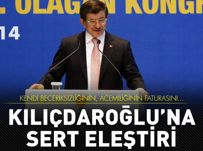 Davutoğlu'ndan Kılıçdaroğlu'na sert eleştiri