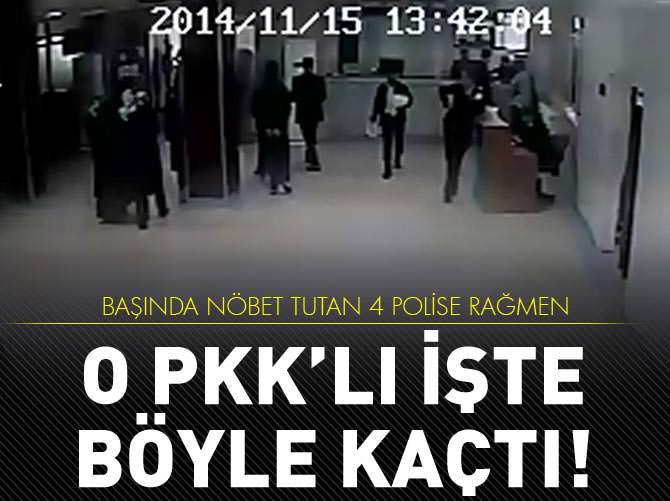 Firar eden PKK'lı kamerada