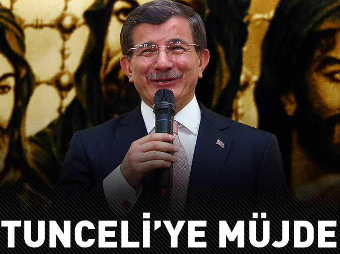 Davutoğlu'ndan Tunceli'ye müjde