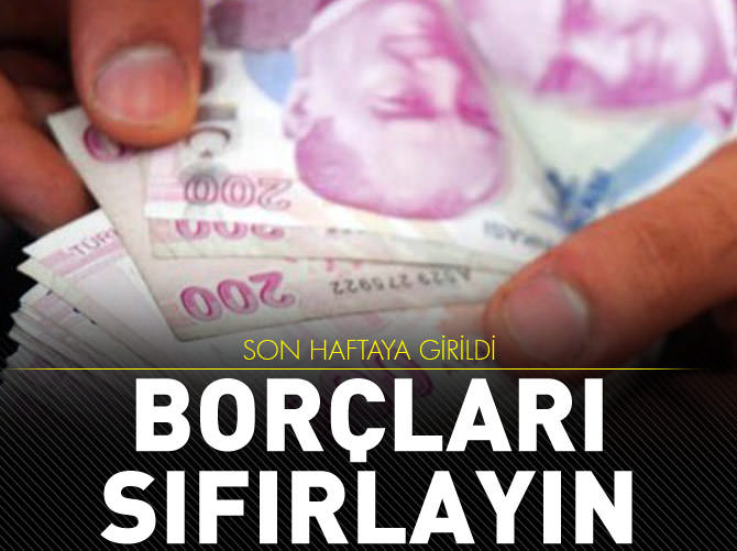 Borçlarınızı sıfırlayın